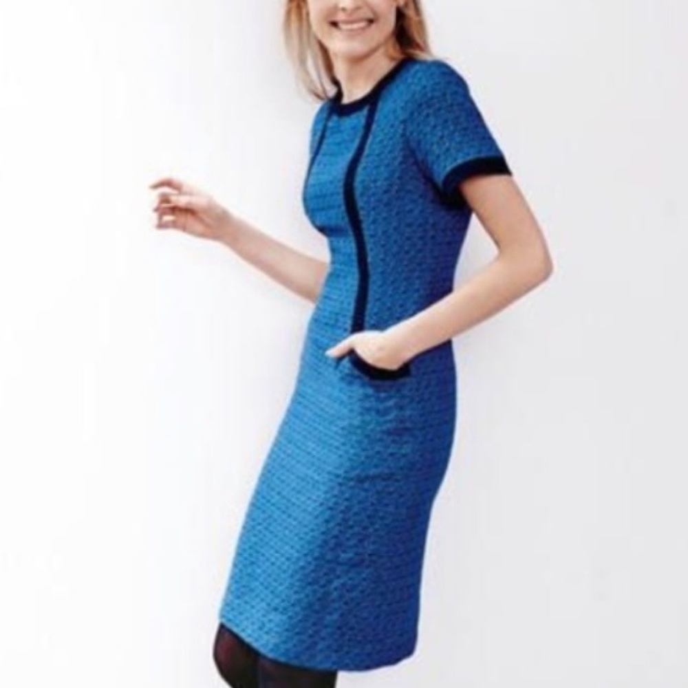 Blue Boden tweed dress *Moving Sale*